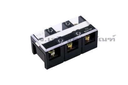 [E] บล็อกต่อสายไฟ แบบขันสกรู ทองแดงชุบดีบุก 60A TC-603